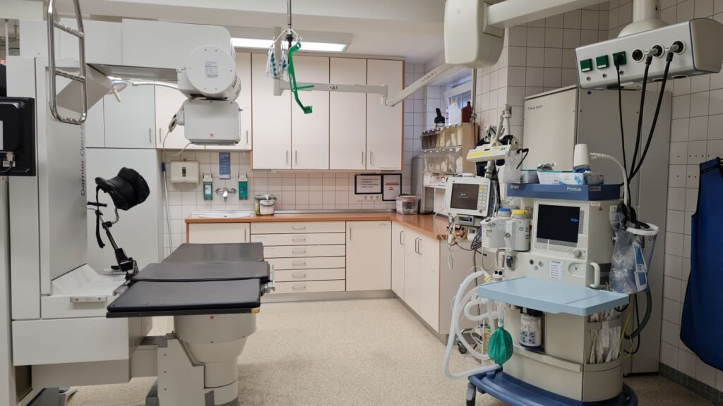 Hospital operating room interior
